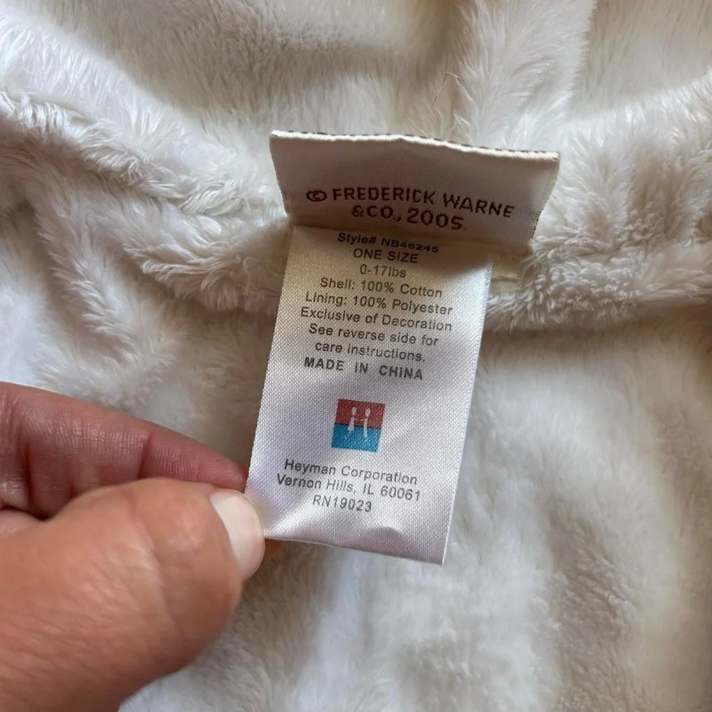 Vintage (2005) Beatrix Potter Baby Winter Suit. Premium Collection. Newborn.